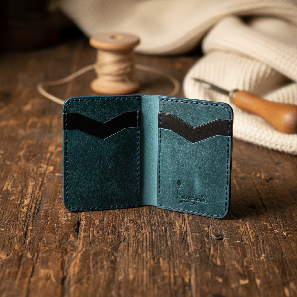 ლურჯი ტყავის საბარათე