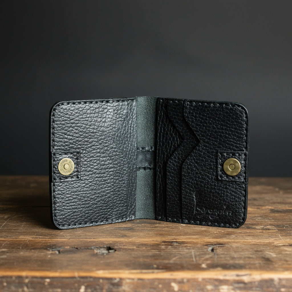 ტყავის საფულე ხევსურული ორნამენტით