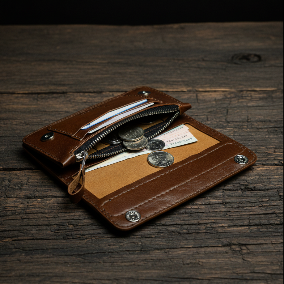 საფულე ხევსურული ორნამენტით საშუალო ზომის