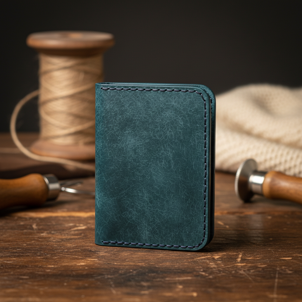 ლურჯი ტყავის საბარათე