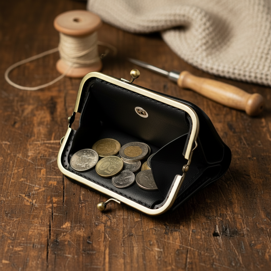 ტყავის საფულე ხევსურული ირნამენტით